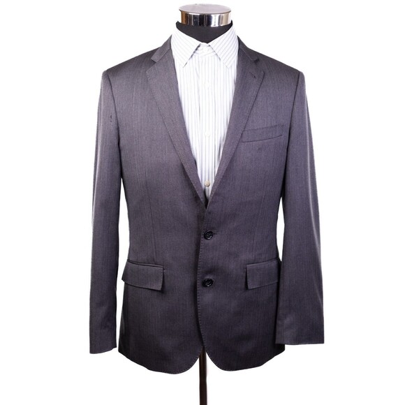 J Crew Ludlow Blazer Men's Gray 2 Button Italian Wool Sport Jacket Sz 38R - Picture 2 of 13